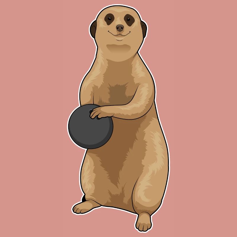 Suricate Boule de bowling