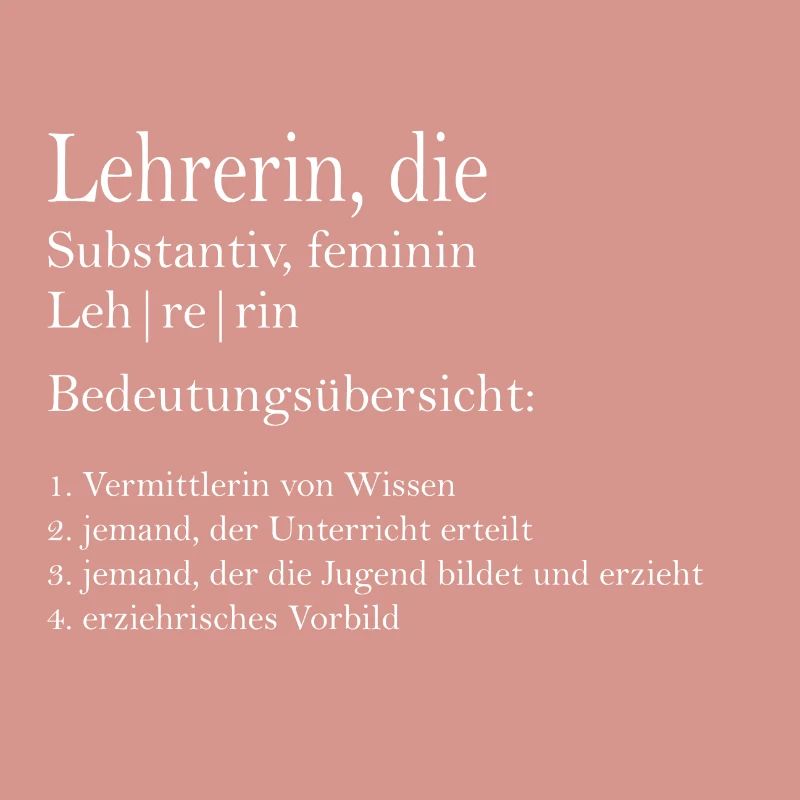 Definition Lehrerin