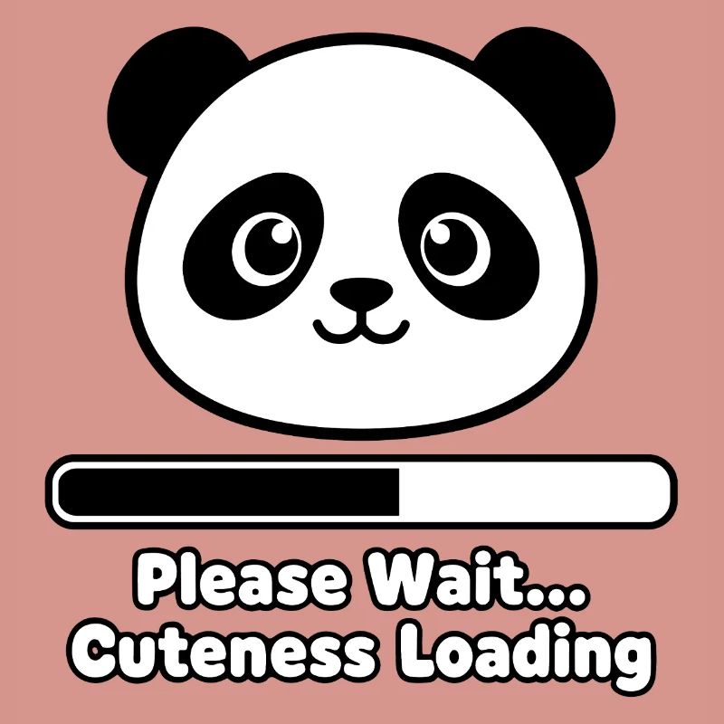 Panda Loading Screen Soft Toy