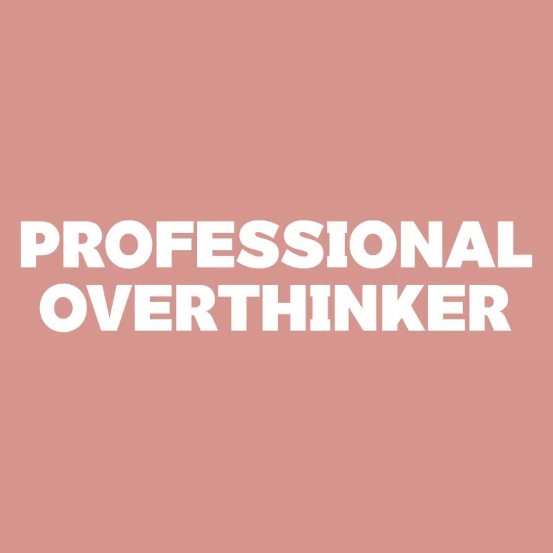 Futuristic Overthinker Typography Design