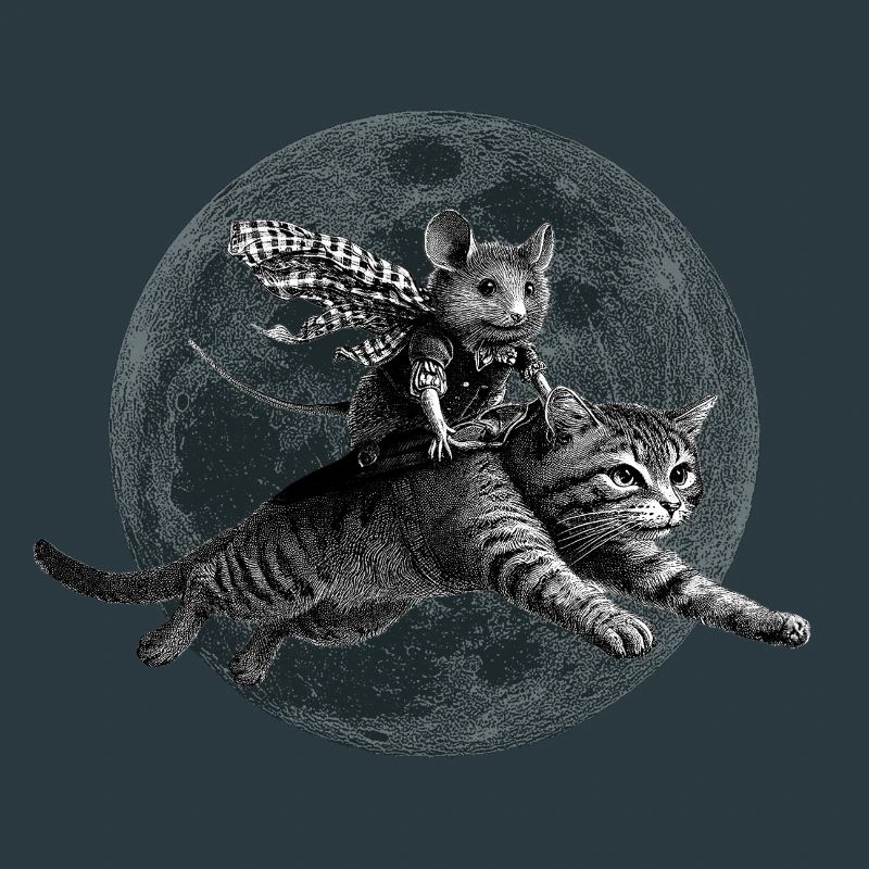 True Moon Love – Maus fliegt mit einer Katze