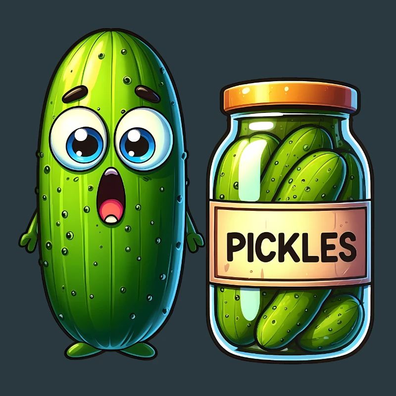 Cucumber's Pickle Predicament: Shocked and Jarred!