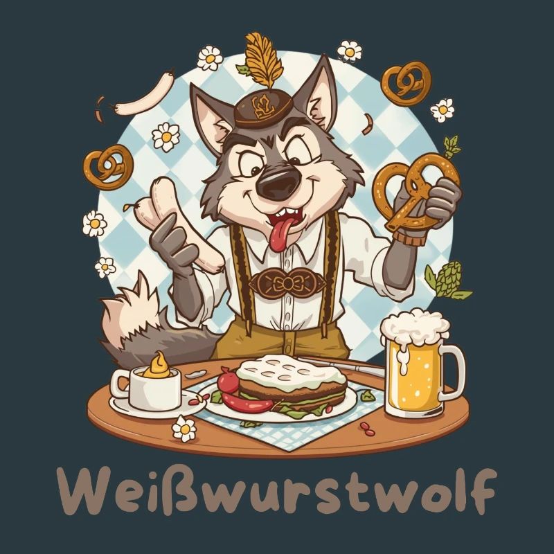 Weißwurstwolf Kochheld Bavarian