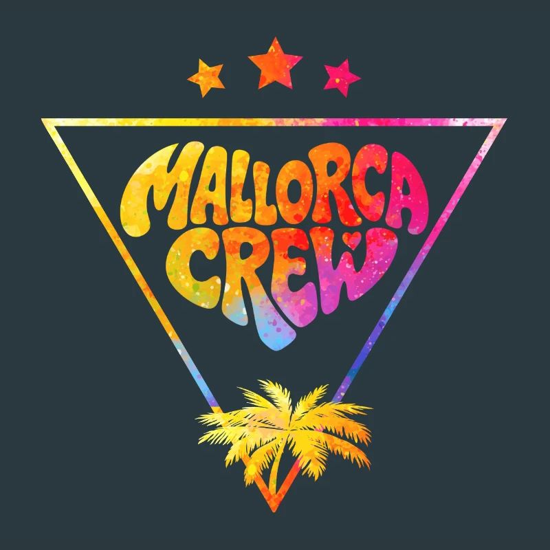 Mallorca Crew Palmen Farbflash