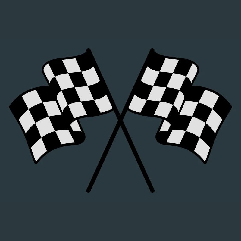 Drapeaux à Damier 2 couleur