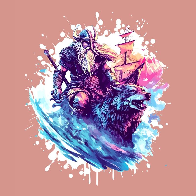 Wikinger Wolf Krieger Valhalla