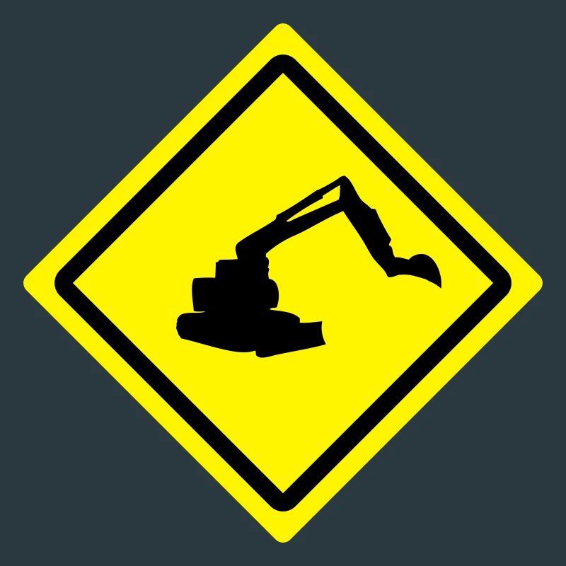 digger roadsign