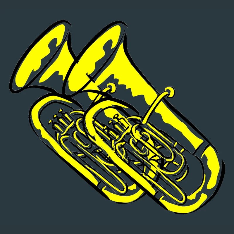 Tuba Blasmusiker