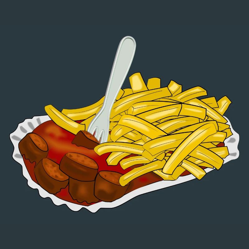 Currywurst avec frites