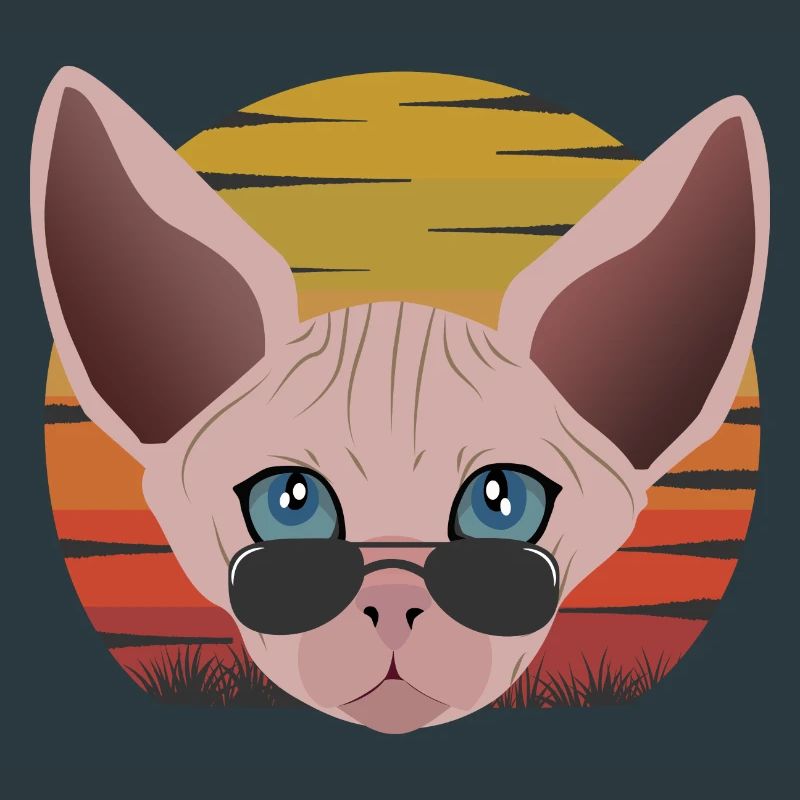 Sphinx Katze Sonnenuntergang