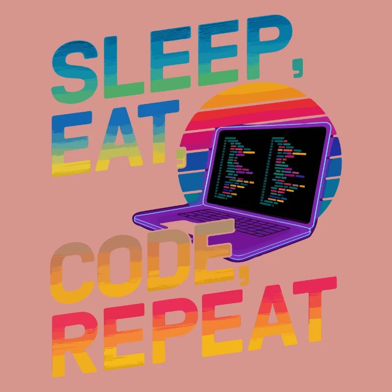 Sleep Eat Code Repeat Geschenk für Coder
