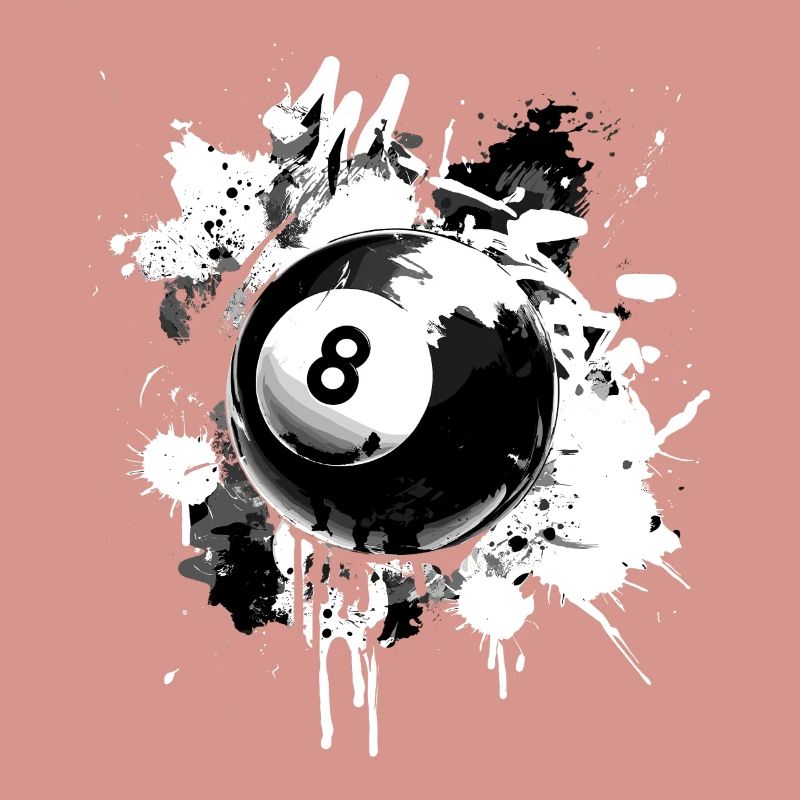 Conception créative de billard à 8 boules