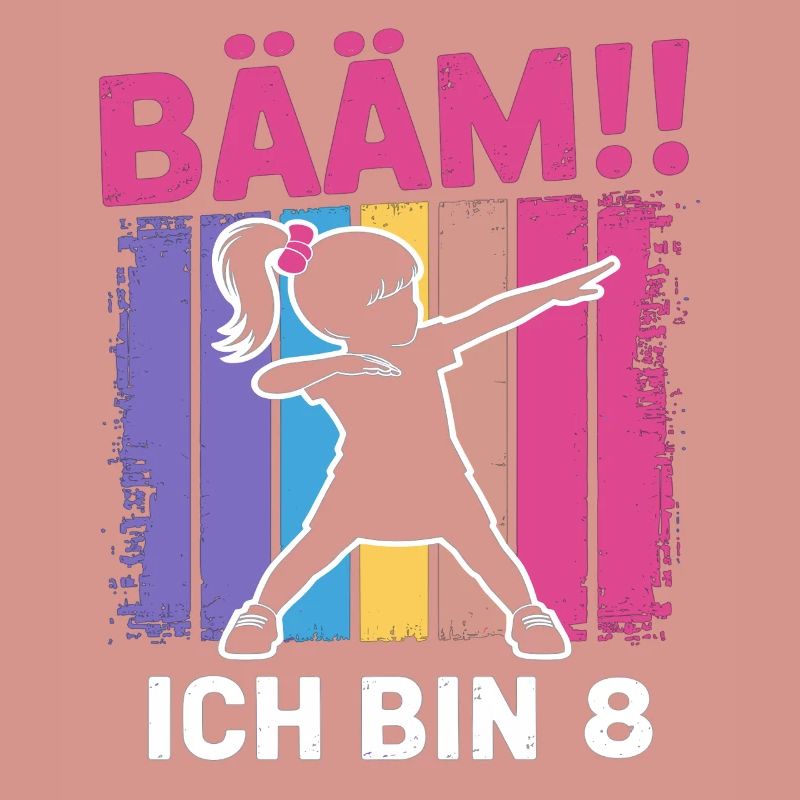Bääm Ich bin 8 Dabbing Mädchen 8. Geburtstag