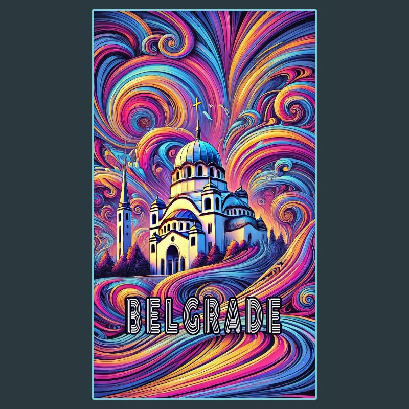 Belgrad Serbien Panorama Design