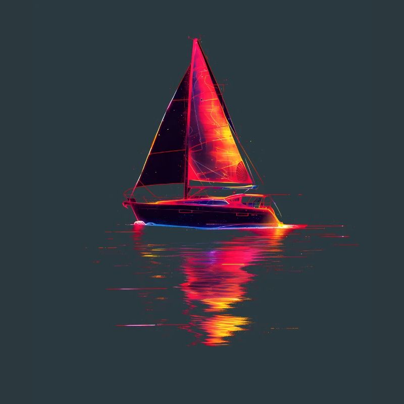Segelschiff Retrowave