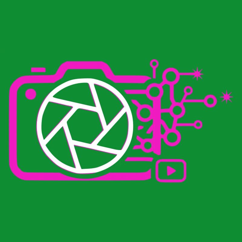 Digital Camera AI Art Tech Vector