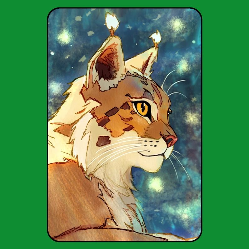 Luchs im Profil