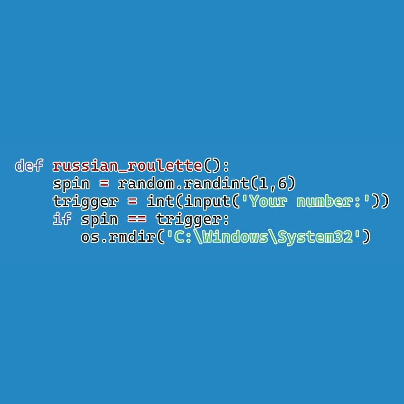 Python Russian Roulette