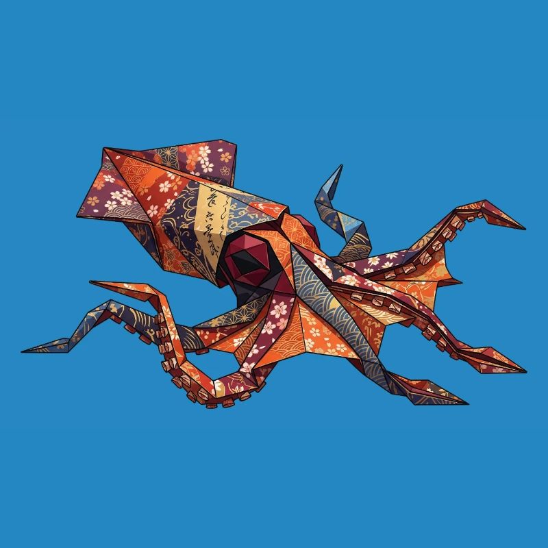 Origami-Krabben-Patchwork