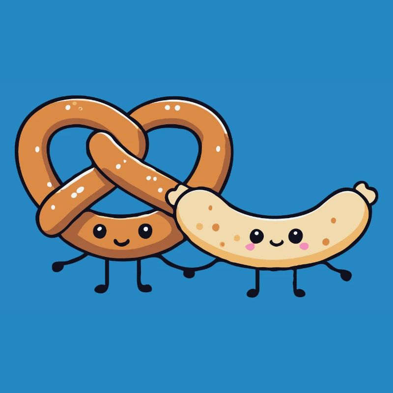 Weißwurst mit Brezel