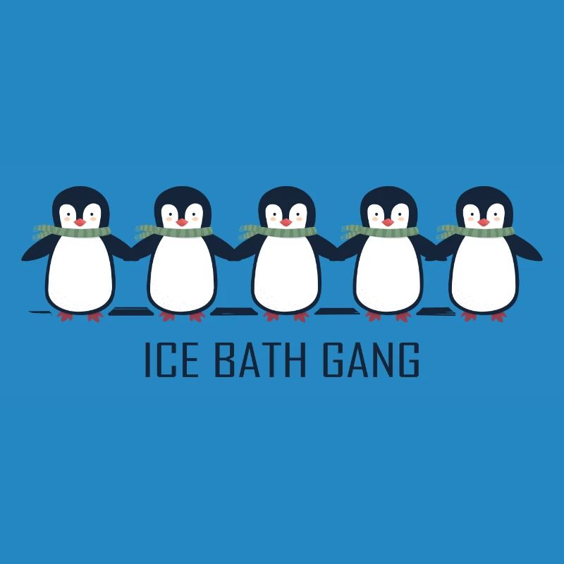eisbader winterbader pinguin eisbaden