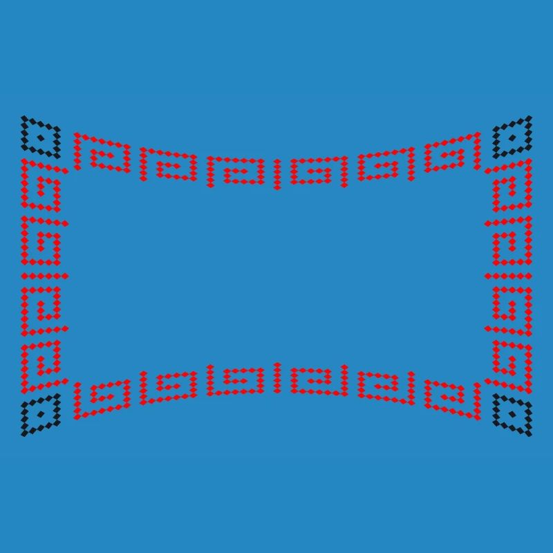 Frame pattern red