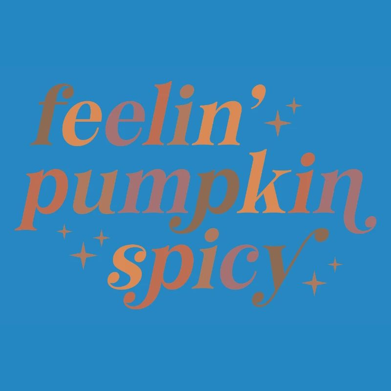 Conception de texte épicé Feelin' Pumpkin