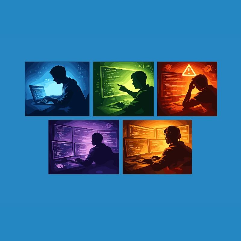 Neon-Coding: Bildschirmwelten