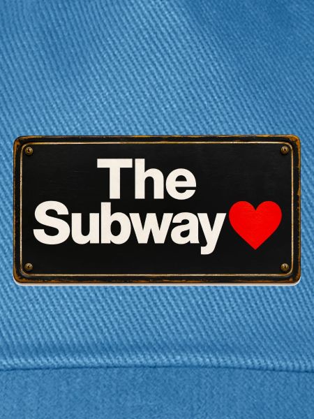 Subway Heart Retro-Schild