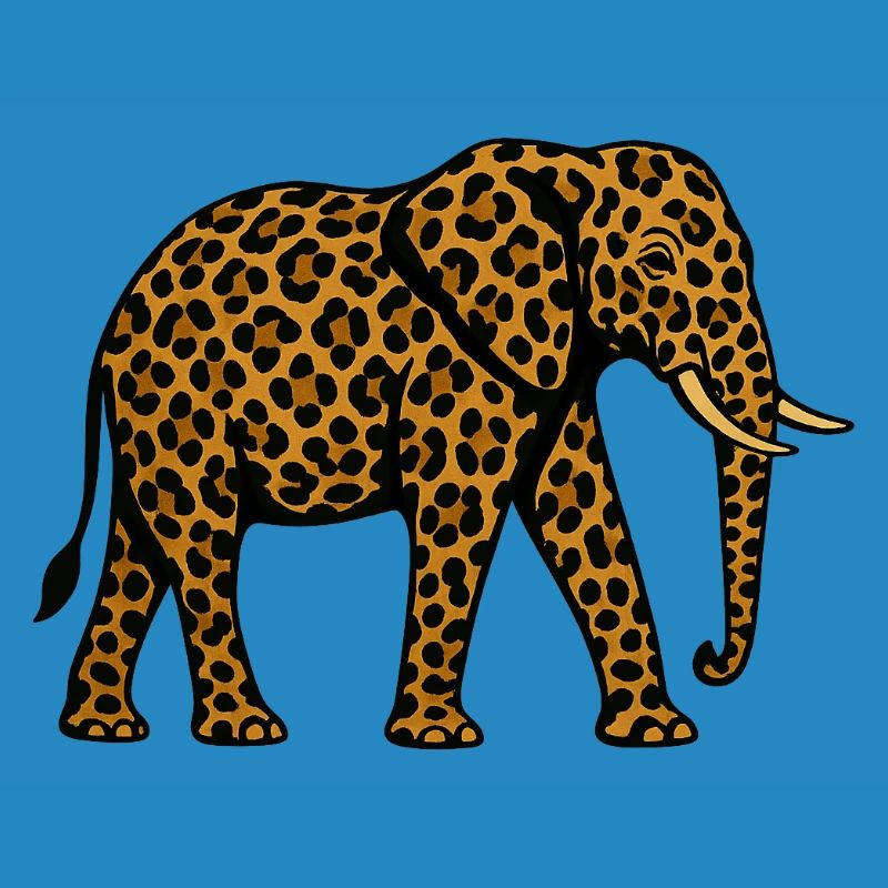 Leopard Elephant Pattern