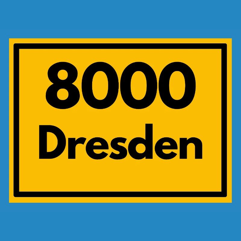 OLD POSTCODE POSTCODE RETRO 8000 DRESDEN ELBE