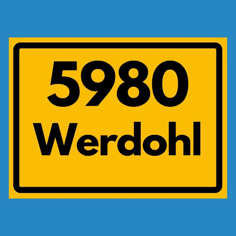 ANCIEN CODE POSTAL RÉTRO 5980 WERDOHL HEIMAT