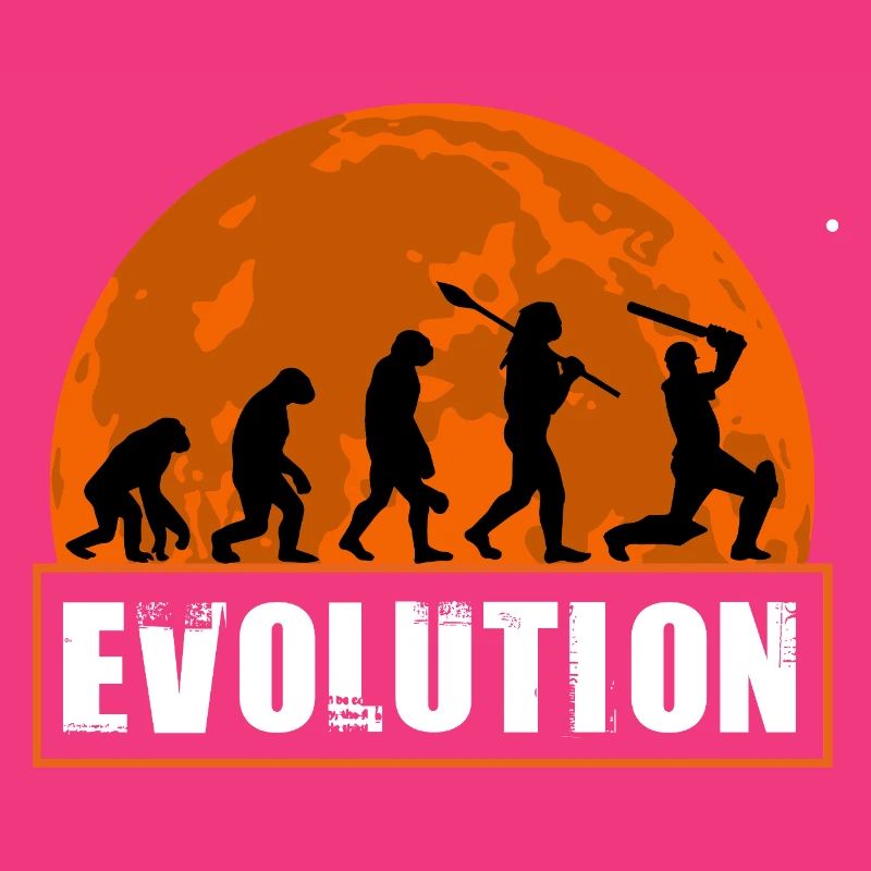 Évolution de la silhouette du joueur de cricket et du batteur