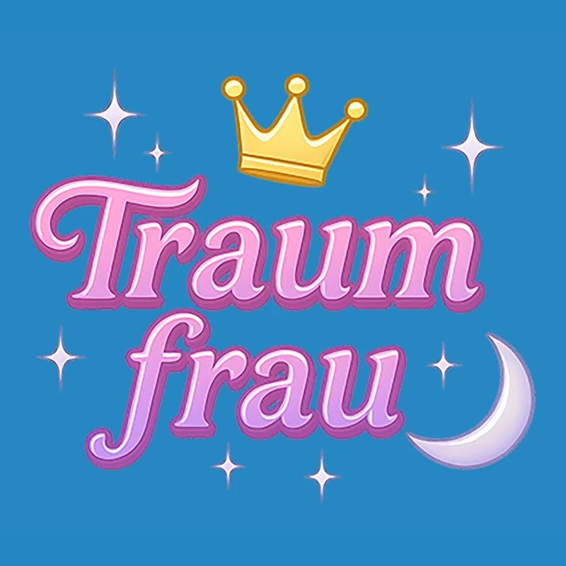 traumfrau / y2k statement spitzname design 