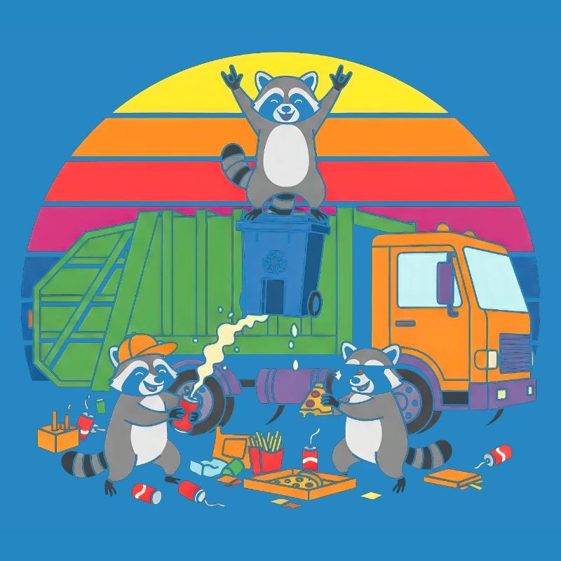 Recycling-Räuber im Regenbogen