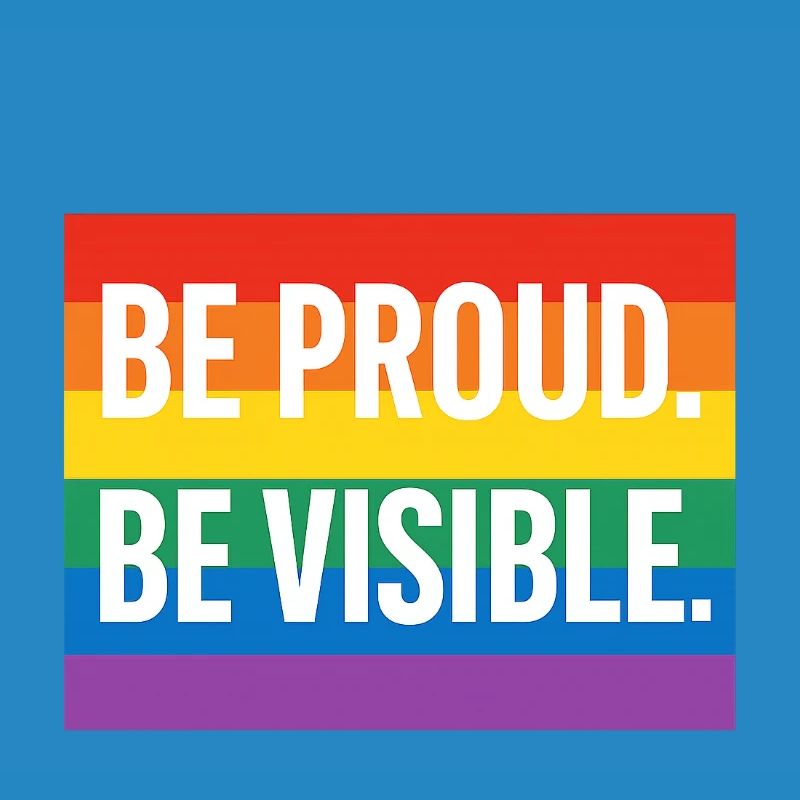 Regenbogen Pride Statement Design