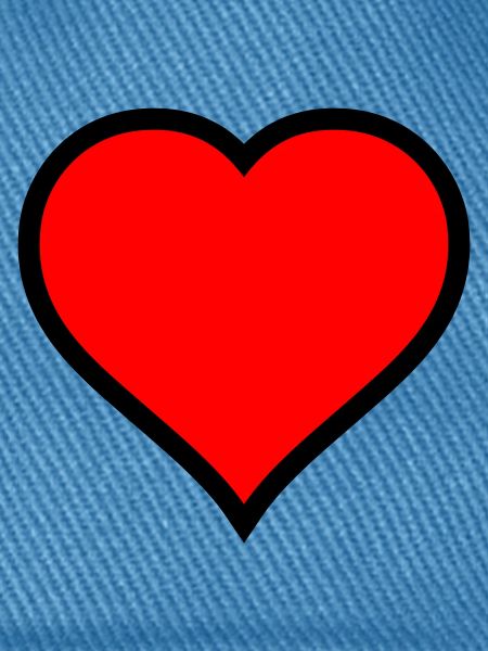 Rotes Herz Symbol Druck