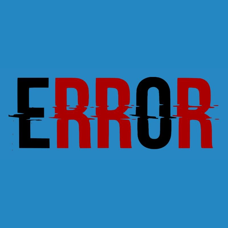Error Glitch-Design Error Message