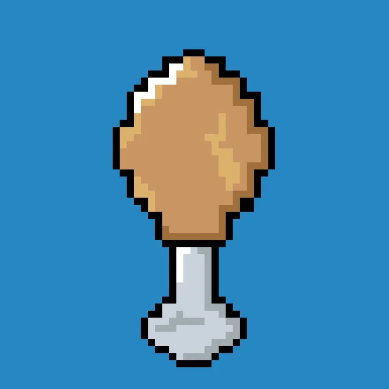 Pixel - Hähnchenkeule