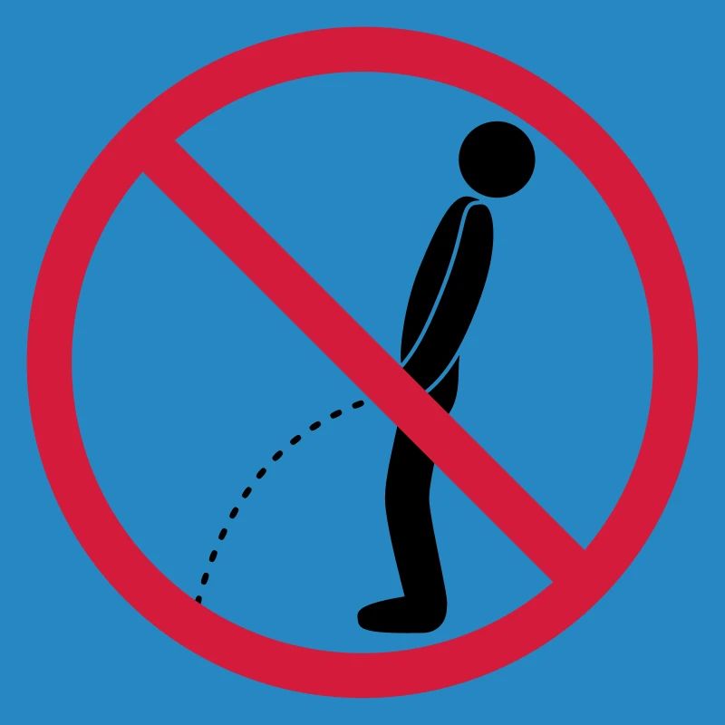 no standing pee prohibited shield pissing loo
