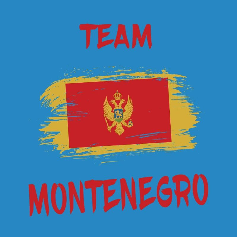 Team Montenegro Flaggen Design / Geschenkidee