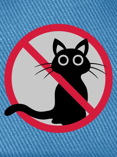 Katze verboten Schild