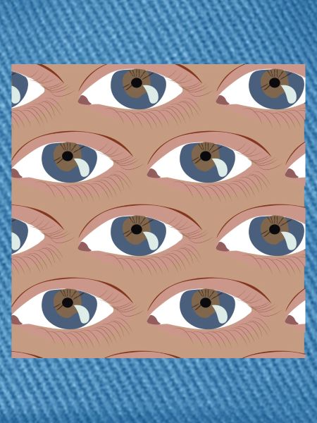 Die Augen aufgereiht