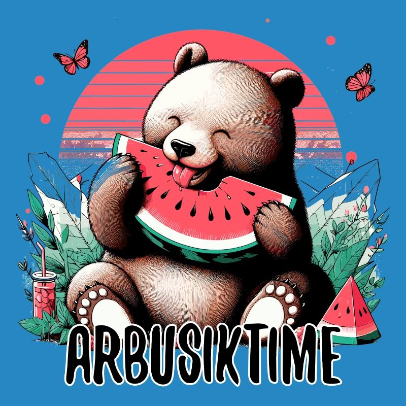 C’est l’heure de la pastèque Arbusik Bear Yummy Gift