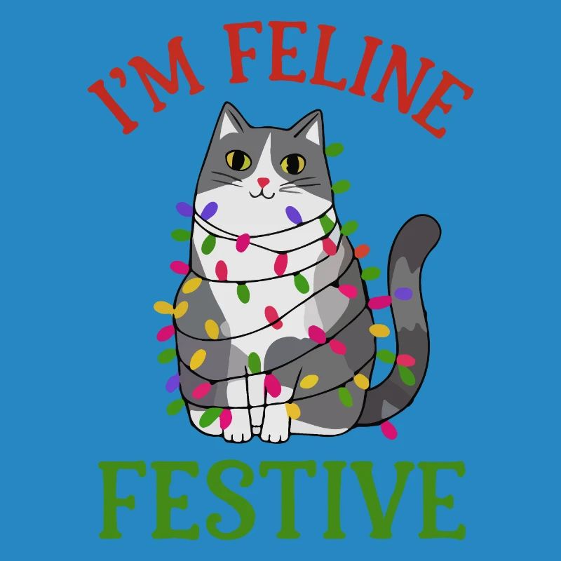 Feline Festive Light String Design