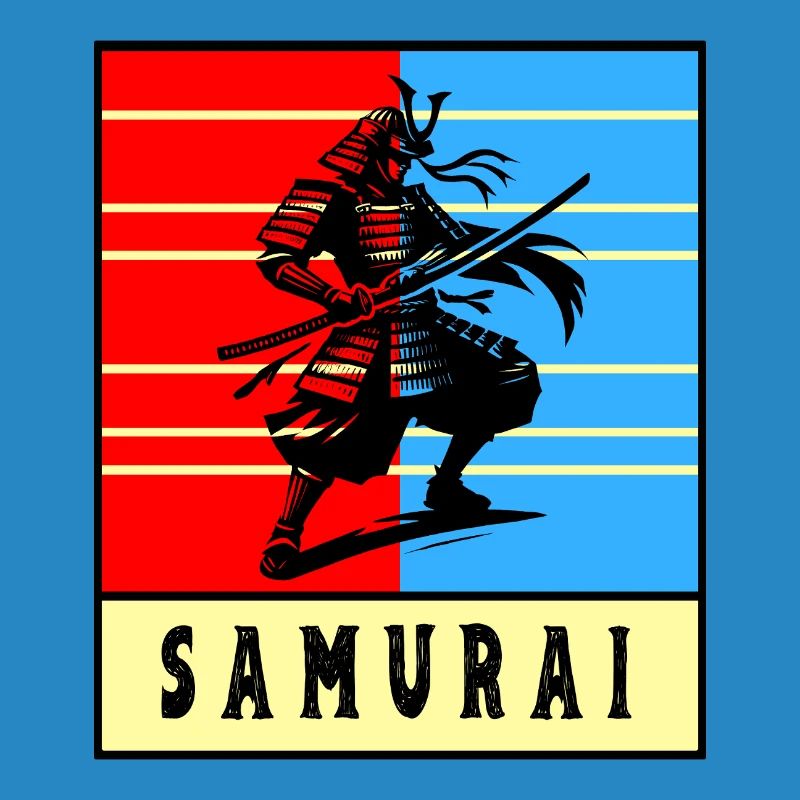 Retro Samurai Warrior