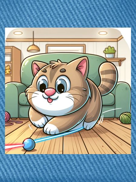 Verspielte Katze im Heim