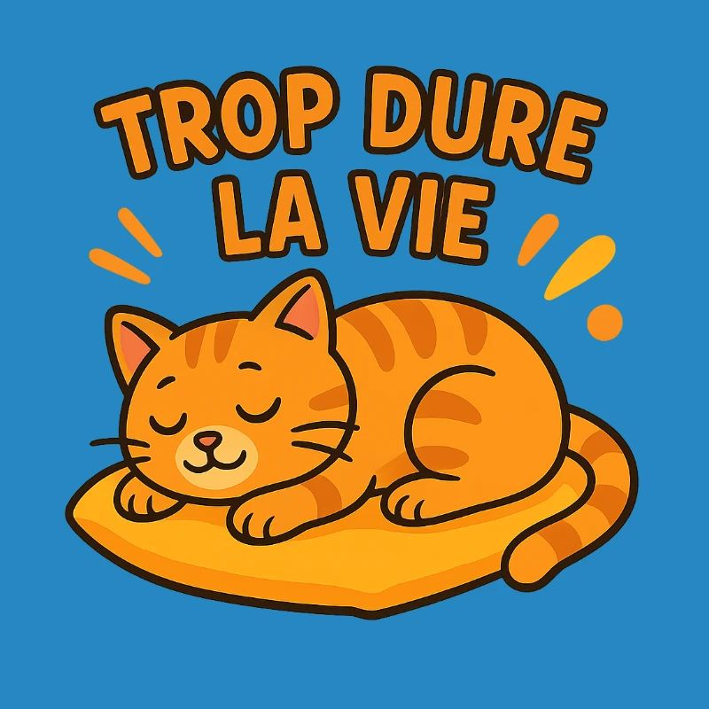 Zu hartes Leben Katze schläft