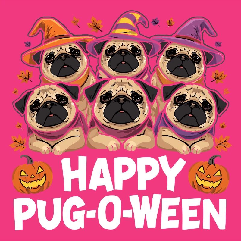 Mops-O-Ween Hexenhut Möpse