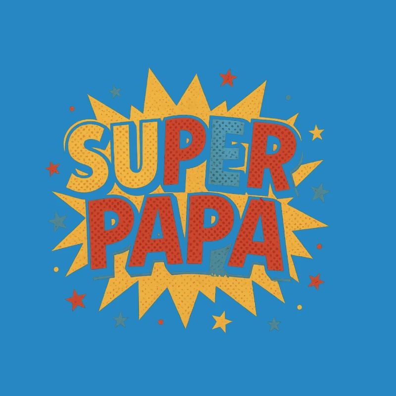 Super Papa Comic Burst Retro